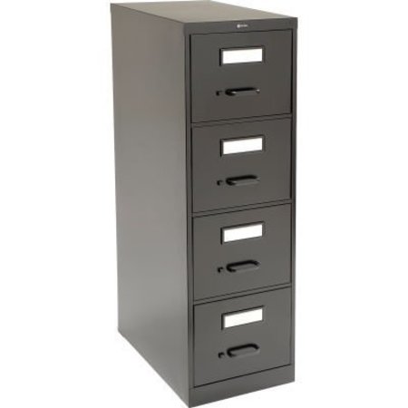 GEC Global„¢ Vertical File Legal Size 4 Drawer 25"D, Black 25-451BLK